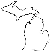 Best Photos of Michigan State Outline - Michigan Outline, Michigan ...