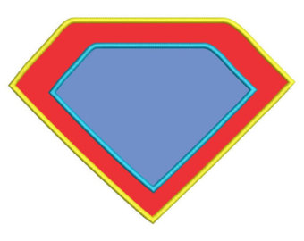 Superhero badge clipart