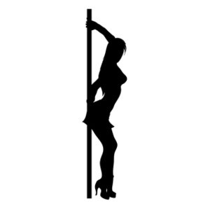 Pole dancer clipart