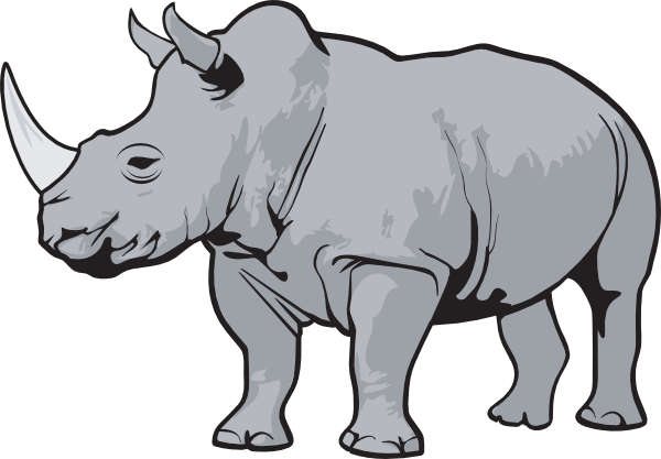 Rhino head clipart