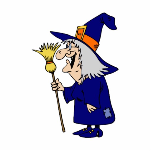 Witch With Broom - ClipArt Best