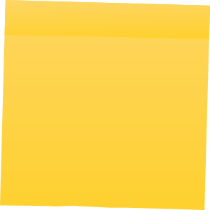 Yellow Post It Note Clipart, vector clip art online, royalty free ...