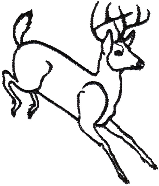 Animals Embroidery Design: Deer Outline from Grand Slam Designs ...