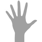 High five - palm silhouette, Silhouettes, Outlines, download ...