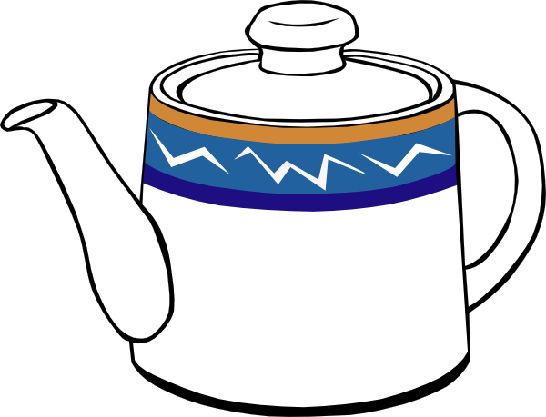 Free Outline Of A Teapot Clipart - ClipArt Best