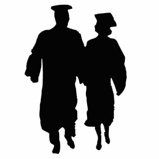 Graduation Silhouette Photo Cut Out from Zazzle.