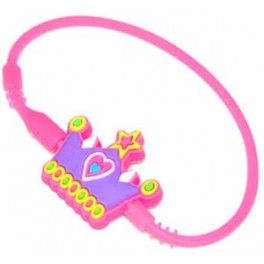 Pink Princess Crown Charm Connector - AttachaPack