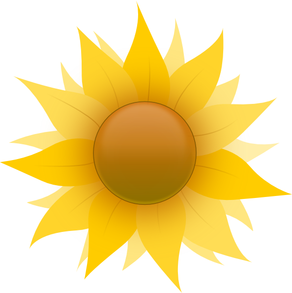 Sunflower clip art Free Vector