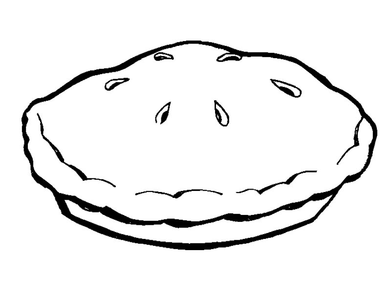 A Pie Pan Coloring Page | Clip Art And Coloring Pages 2 | Pinterest