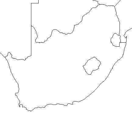 South africa map clipart