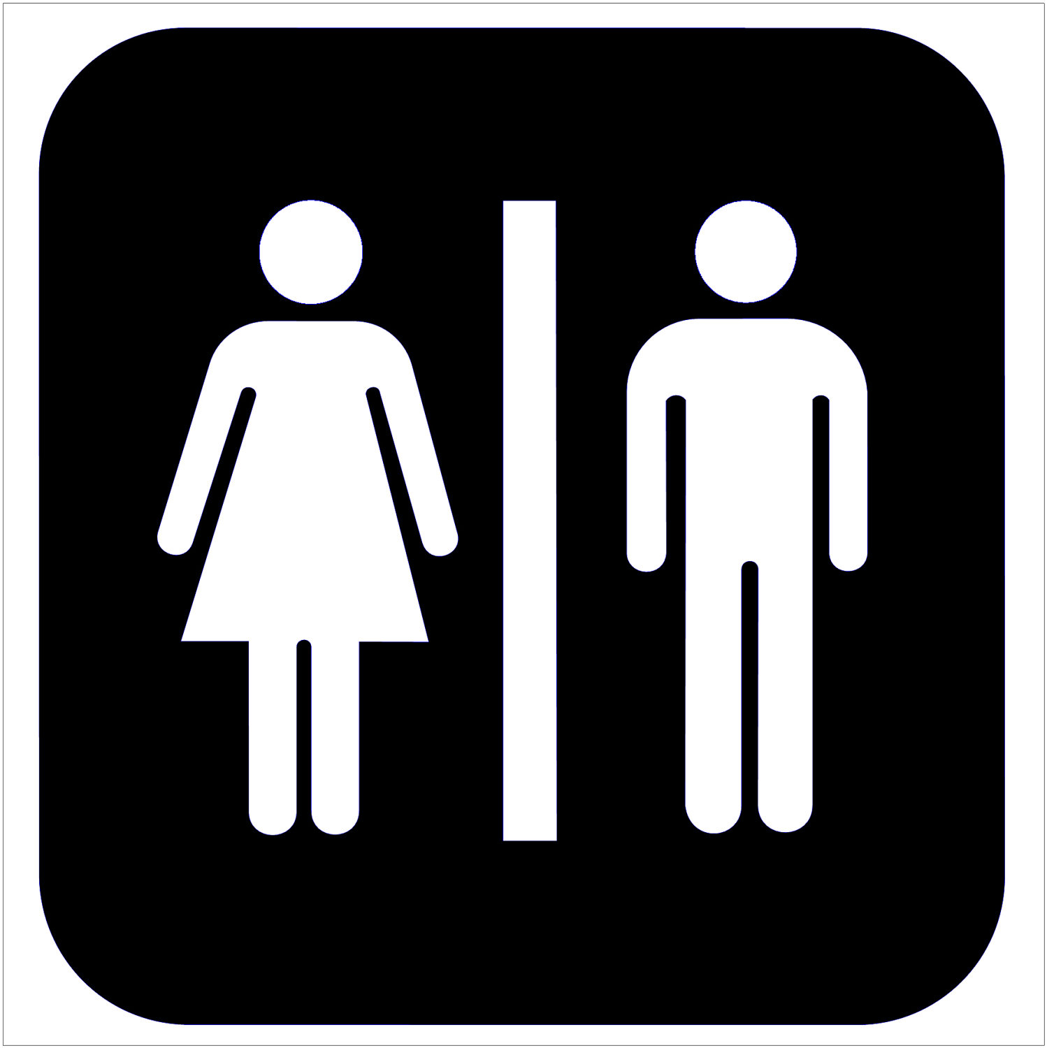 Male Bathroom Sign