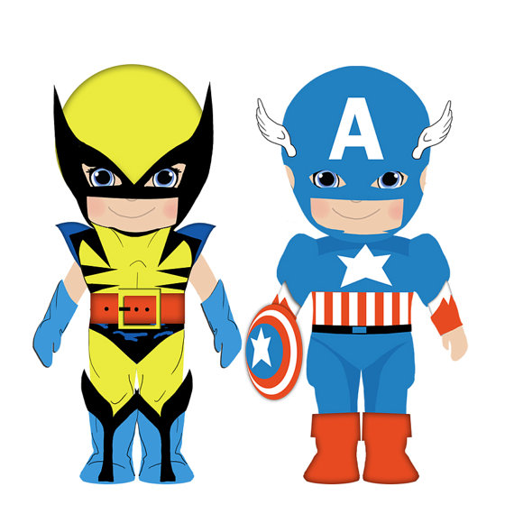 Items similar to Captain America clip art for commercial and ...