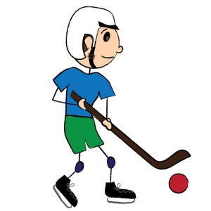 Ice hockey clip art player 1 - Clipartix