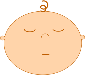 Sleeping Baby Clip Art - vector clip art online ...