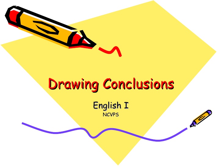 Drawing conclusions powerpoint