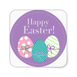 100+ Happy Easter Purple Egg Stickers - Custom Designs | Zazzle