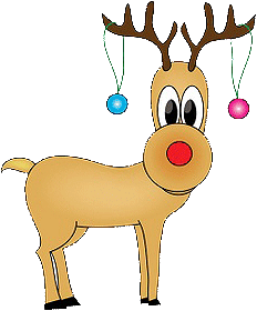 Clipart christmas reindeer