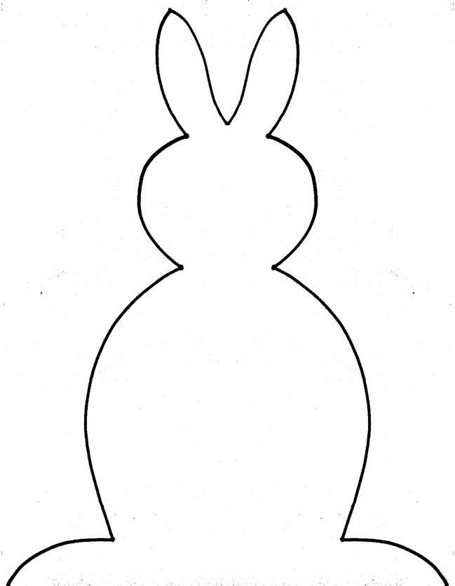 Best Photos of Sign Easter Bunny Template - Bunny Craft Template ...