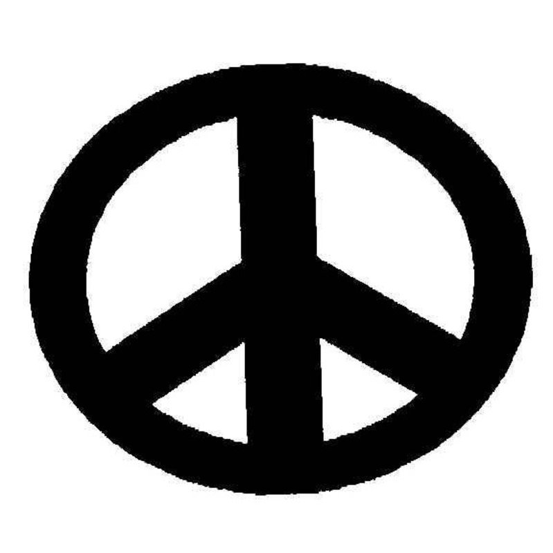 Peace Hand Stecil - ClipArt Best