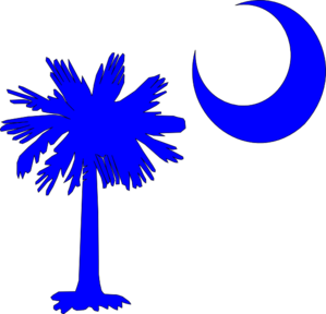 Palmetto Tree and Moon Stencil