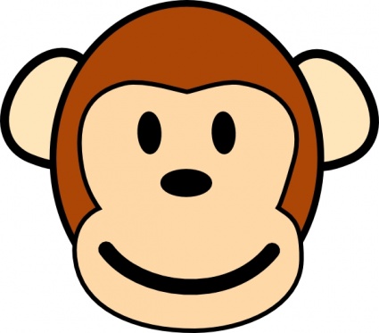 Happy Monkey clip art - Download free Other vectors