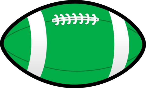 Rugby ball clipart