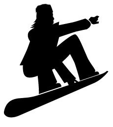 Snowboarding clip art