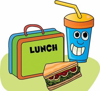 Cute kids clipart lunch