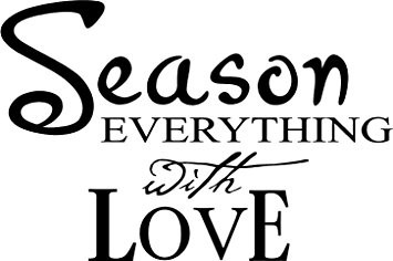 Season everything with Love Wall art wall sayings vinyl letters ...