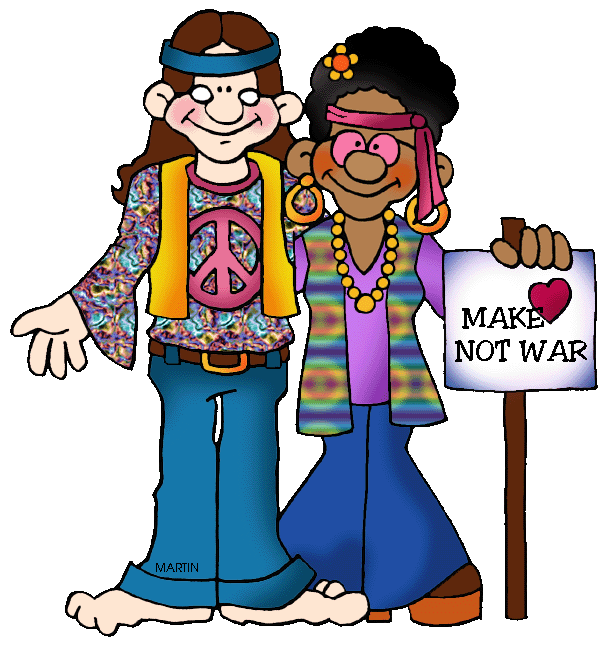 Hippy kids clipart