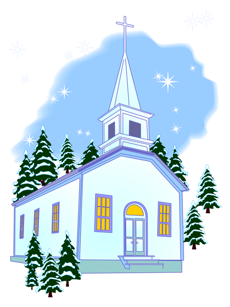 Snowy religious christmas clipart - ClipartFox