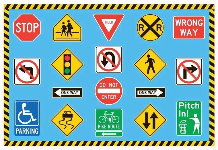 Street Signs For Kids Clipart - Free to use Clip Art Resource