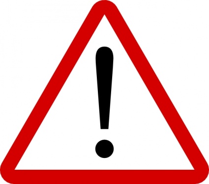 Red Warning Sign - ClipArt Best