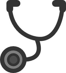 Stethoscope 4 clip art - vector clip art online, royalty free ...