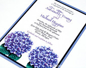 hydrangea invitations