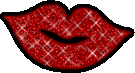 Glittering Red Lips emoticon | Emoticons and Smileys for Facebook/
