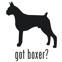 Boxer Dog Silhouette With Words - ClipArt Best