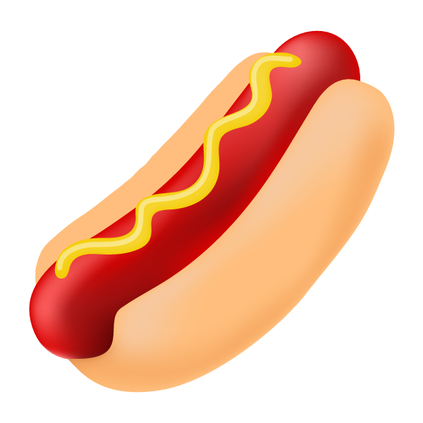 Hot dog clipart