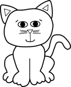 Cat Outline Clip Art Clipart - Free to use Clip Art Resource