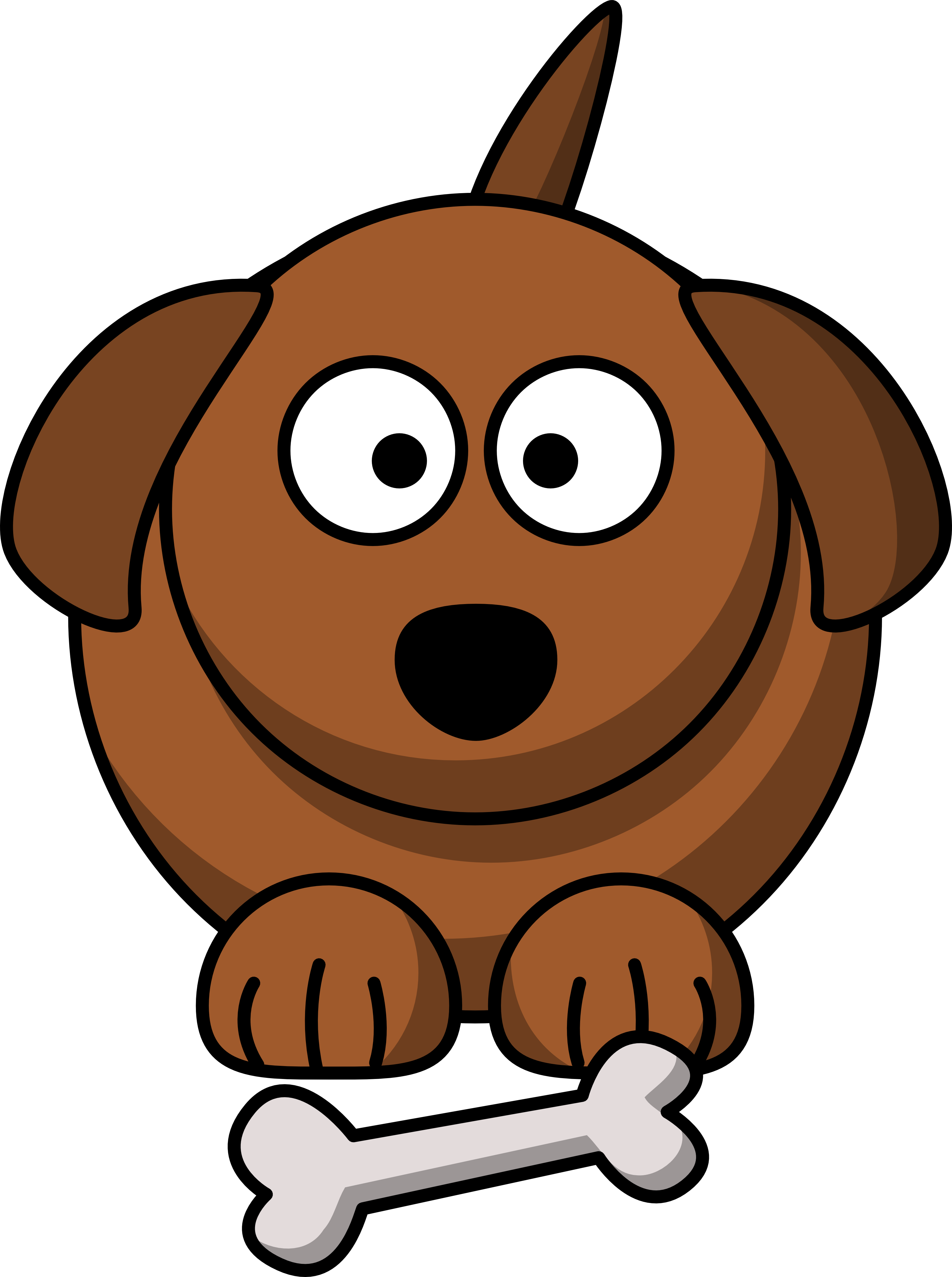 big eye animal clipart