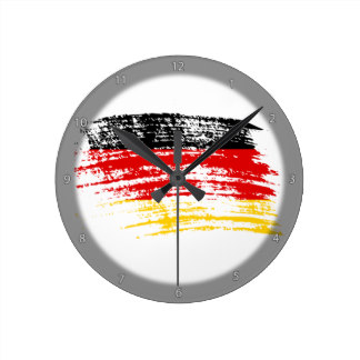 Germany Flag Wall Clocks | Zazzle