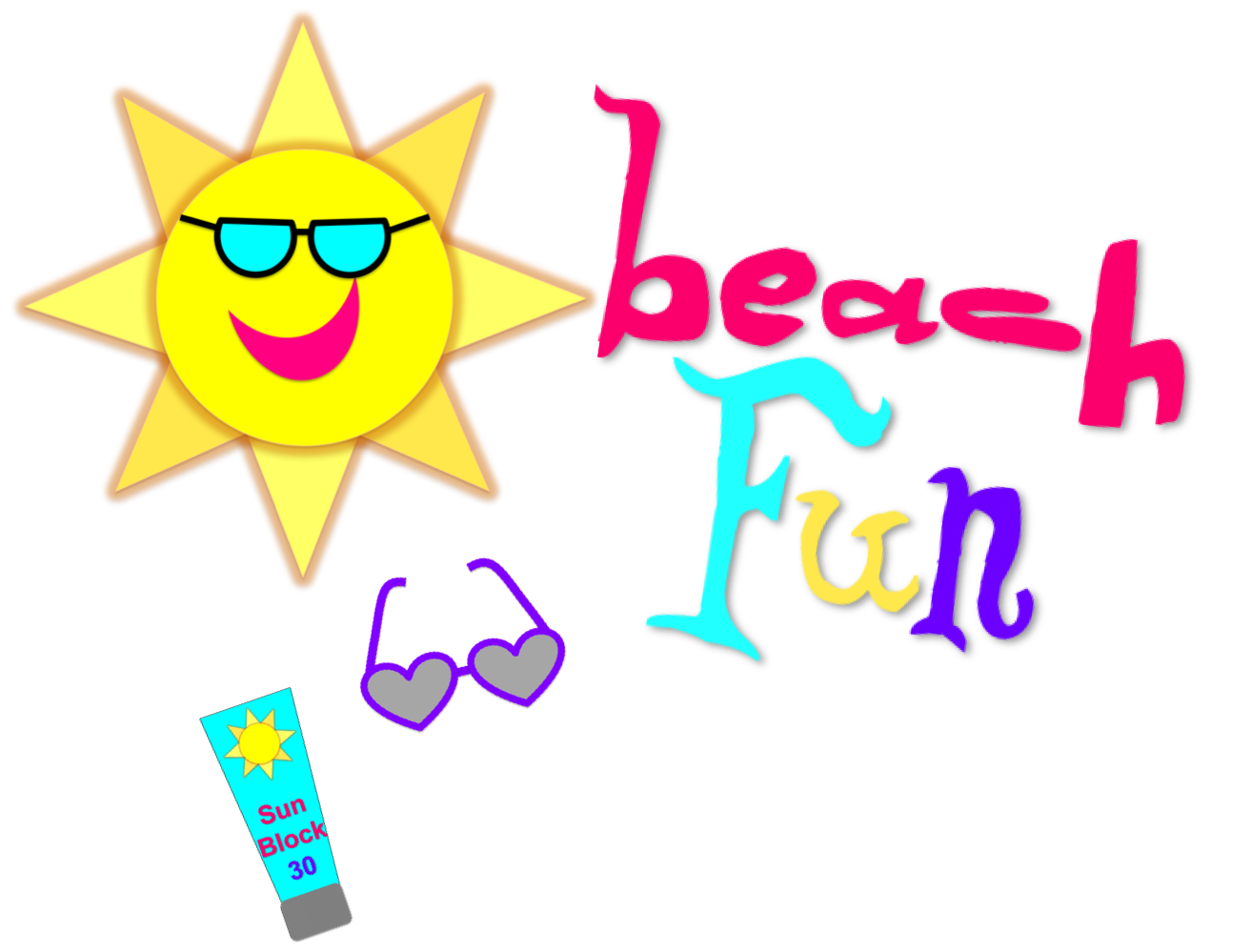 Summer fun clipart images