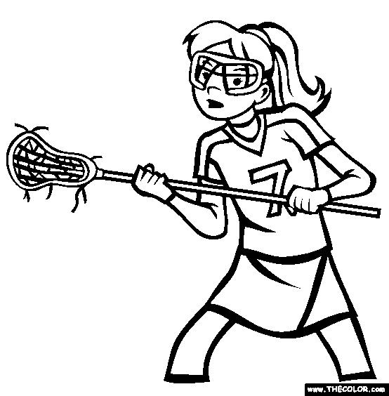 Girls Lacrosse Clipart