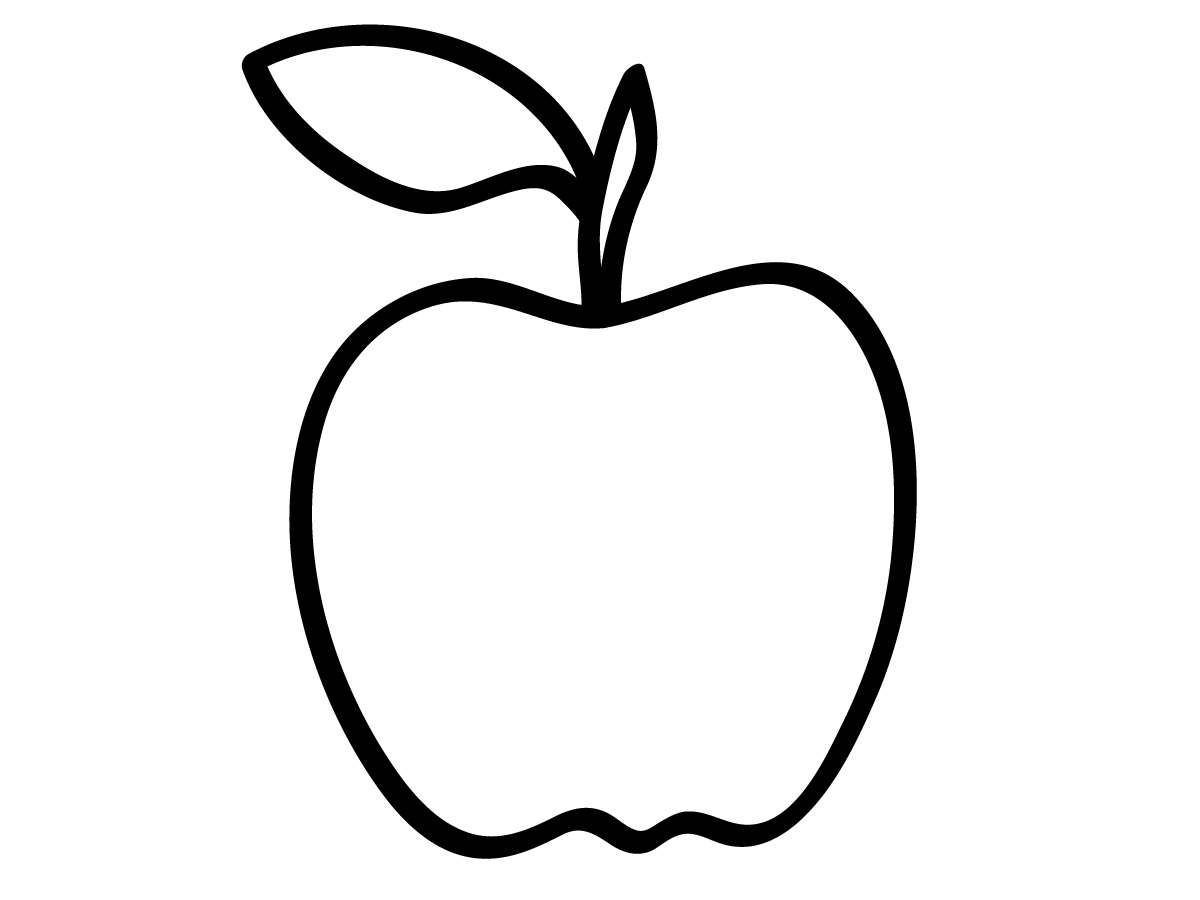 Apple outline clip art