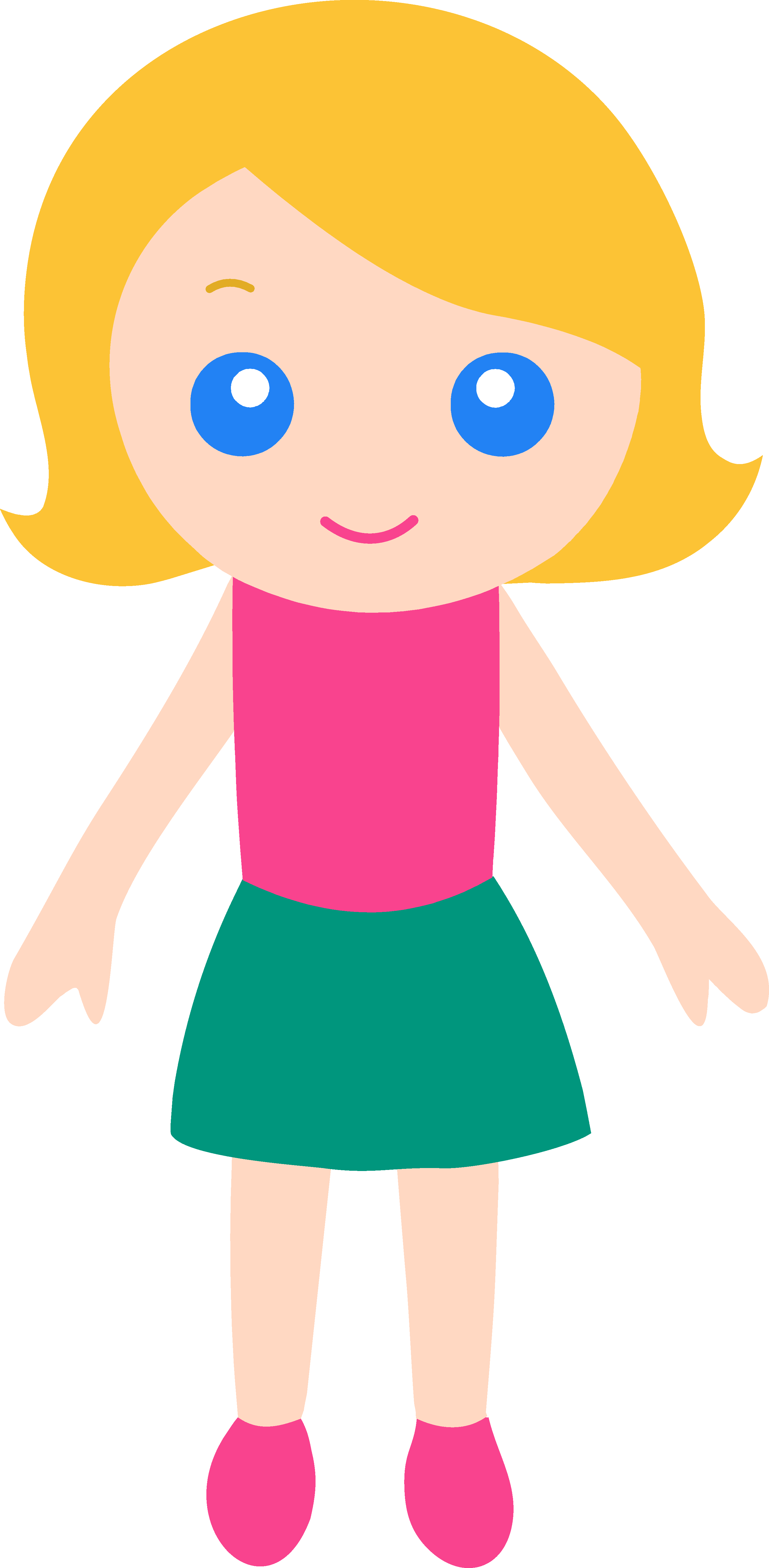 Little girl clipart free