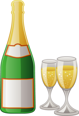 Champagne Clip Art - Tumundografico