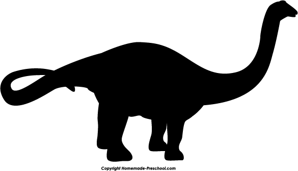 brontosaurus clipart black and white