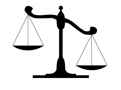 Legal scales clipart