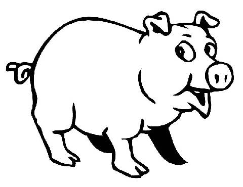 Printable Coloring Pages Of A Pig - Fun Color Page
