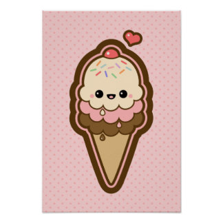 Ice Cream Art & Framed Artwork | Zazzle